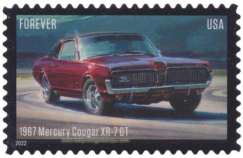 US 2022 Pony Car : '1967 Mercury Cougar XR-7 GT' 60c. Scott. 5718