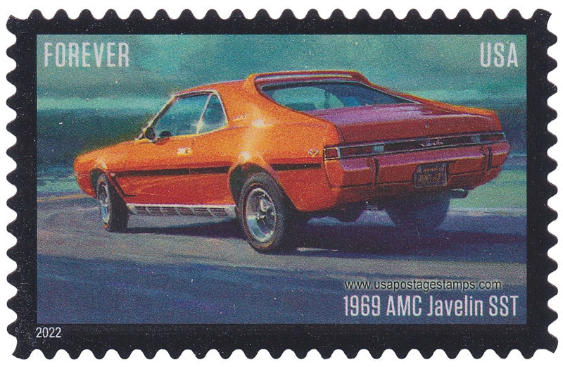 US 2022 Pony Car : '1969 AMC Javelin SST' 60c. Scott. 5719