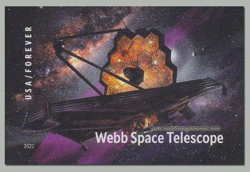 US 2022 Webb Space Telescope ; Imperf. 60c. Scott. 5720a