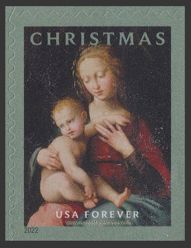 US 2022 Christmas : Virgin and Child 60c. USPS 5725BR