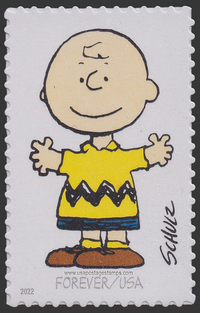 US 2022 Charles Monroe Schulz : Charlie Brown 60c. Scott. 5726a
