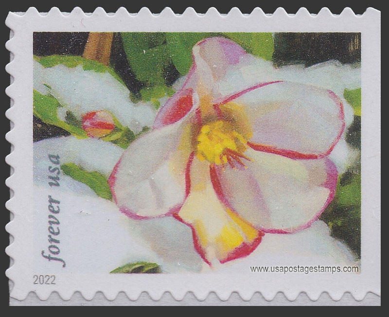 US 2022 Hellebore Flowers : Snowy Beauty 60c. Scott. 5730