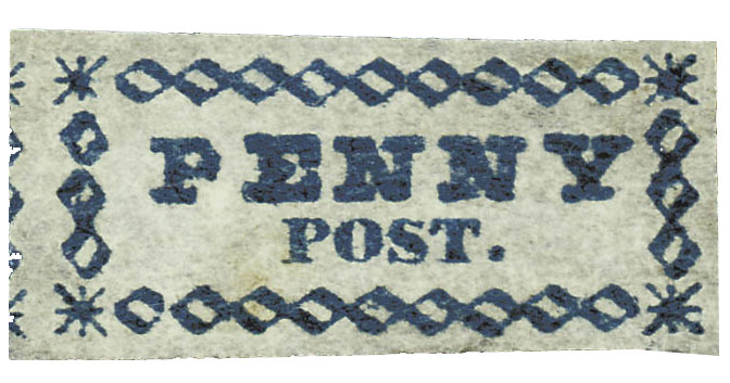 US 1849 Carriers' Stamp 1c. Boston, Massachusetts Scott. 3LB1