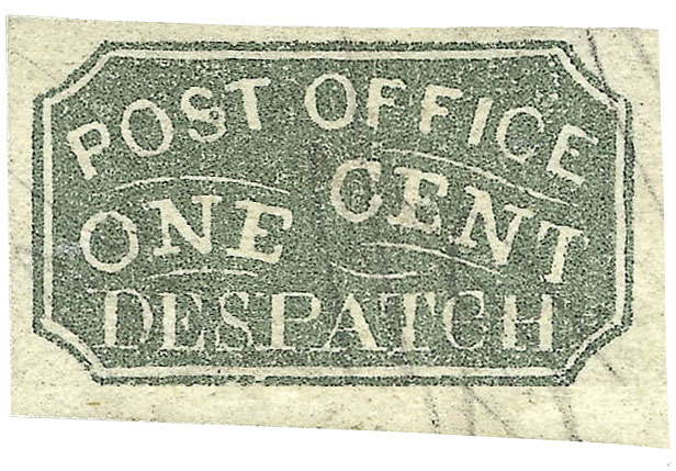 US 1850 Carriers' Stamp 1c. Baltimore, Maryland Scott. 1LB4