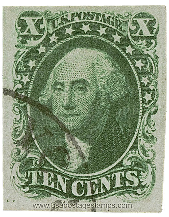 US 1855 George Washington (1732-1799) 10c. Scott. 13