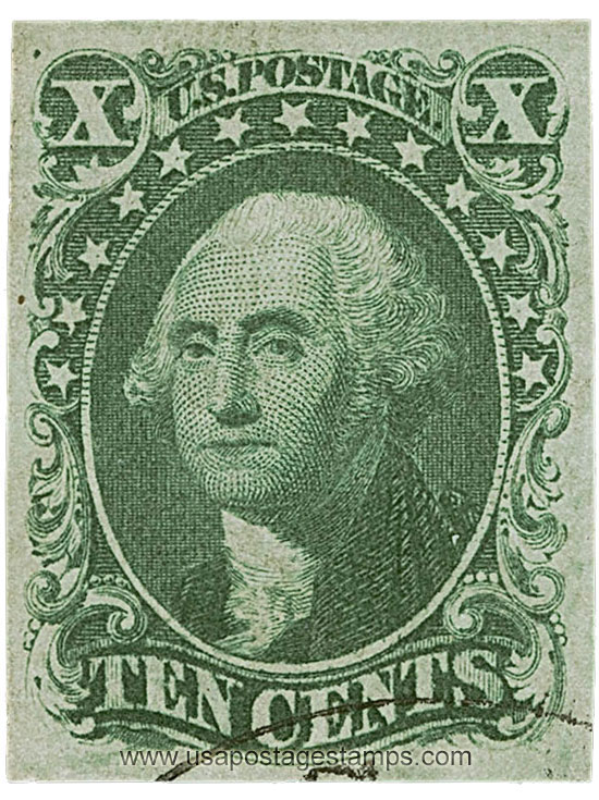 US 1855 George Washington (1732-1799) 10c. Scott. 16