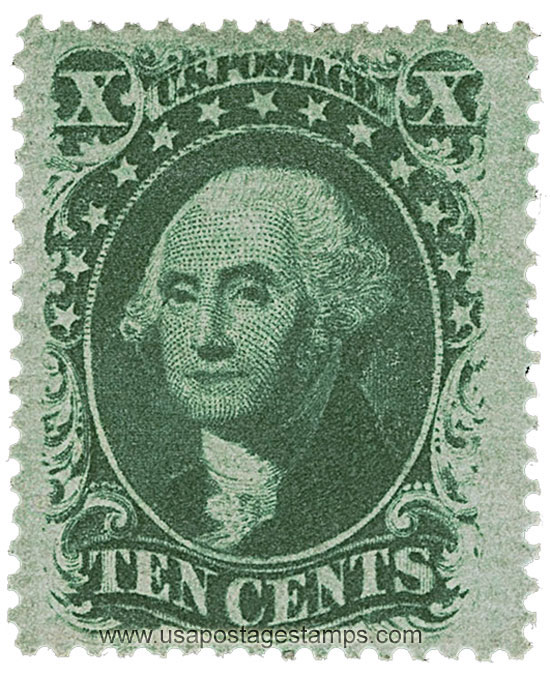 US 1859 George Washington (1732-1799) 10c. Scott. 35