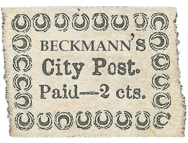 US 1860 Carriers' Stamp 2c. Charleston, South Carolina Scott. 4LB17