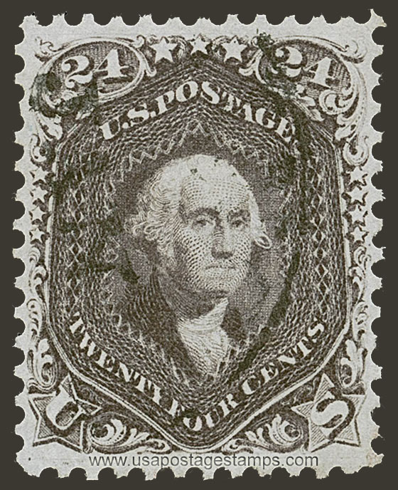 US 1862 George Washington (1732-1799) 24c. Scott. 70