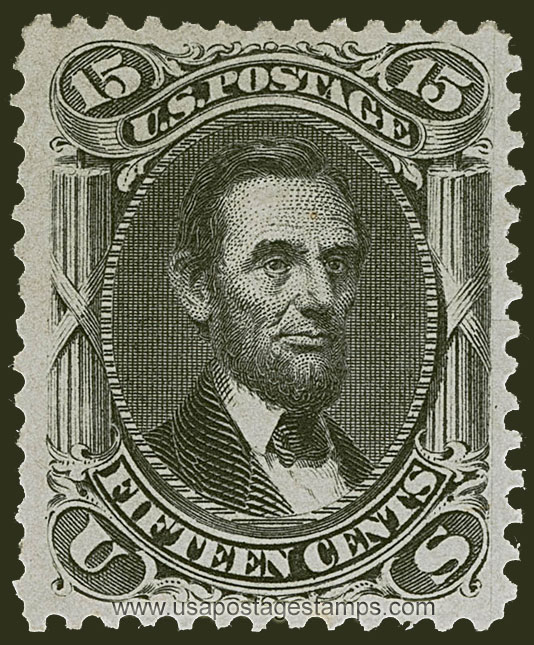 US 1866 Abraham Lincoln (1809-1865) 15c. Scott. 77