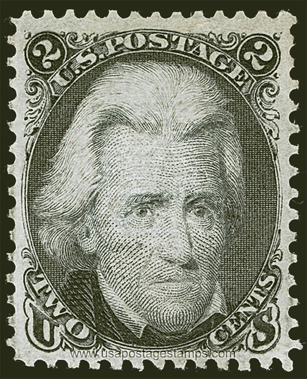 US 1867 Andrew Jackson (1767-1845) 2c. Scott. 85B