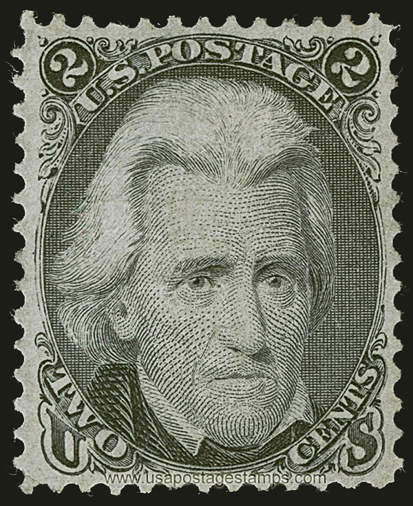 US 1867 Andrew Jackson (1767-1845) 2c. Scott. 93