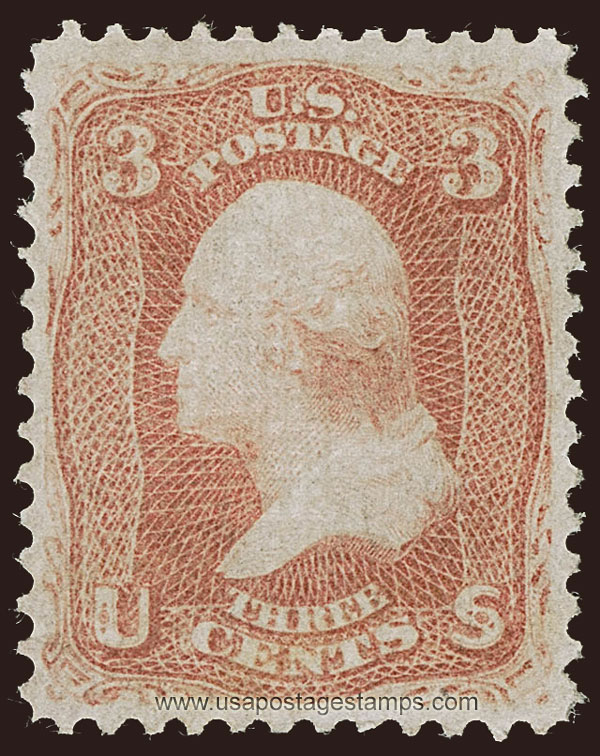 US 1867 George Washington (1732-1799) 3c. Scott. 94