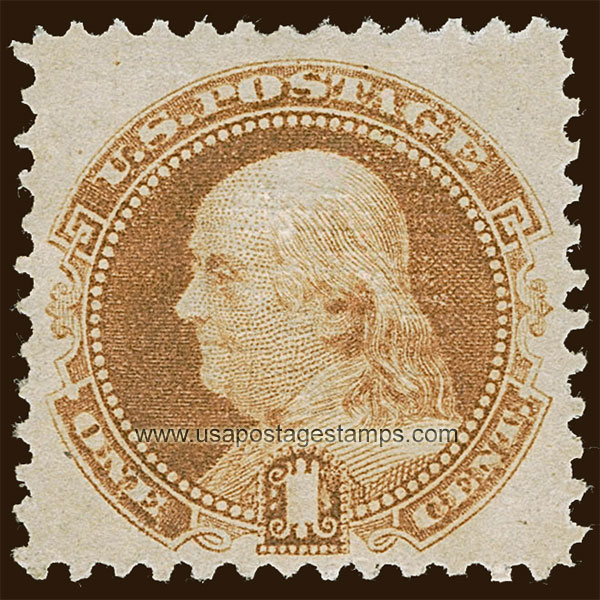 US 1869 Benjamin Franklin (1706-1790) 1c. Scott. 112