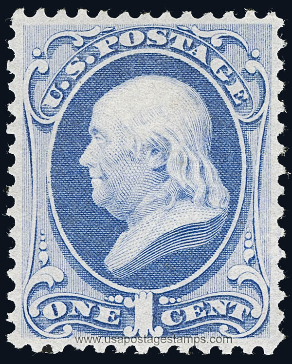 US 1870 Benjamin Franklin (1706-1790) 1c. Scott. 134