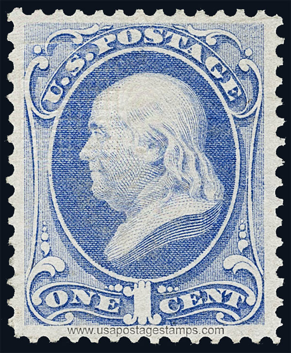 US 1870 Benjamin Franklin (1706-1790) 1c. Scott. 134A