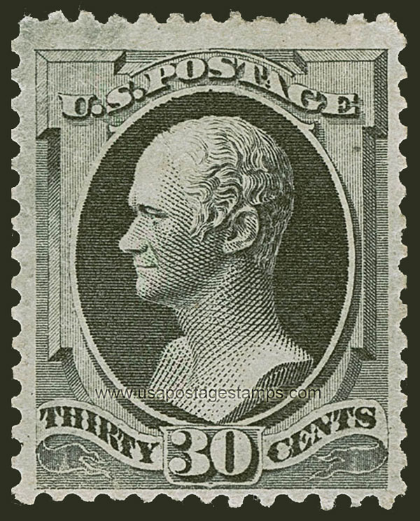US 1874 Alexander Hamilton (1757-1804) 30c. Scott. 165