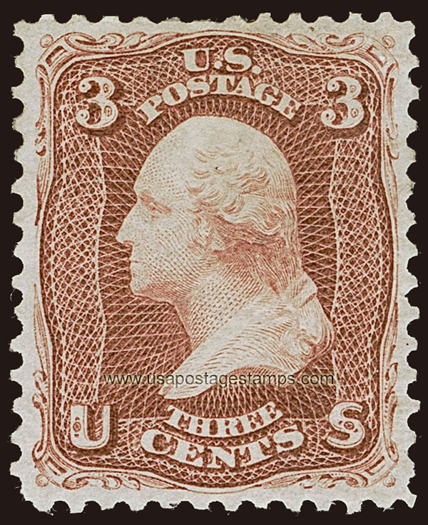 US 1875 George Washington (1732-1799) 3c. Scott. 104
