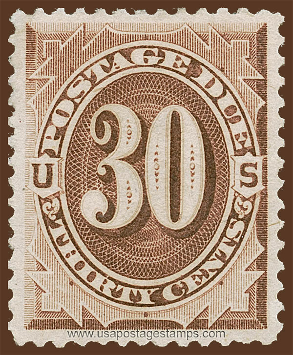 US 1879 Postage Due Stamp 30c. Scott. J13