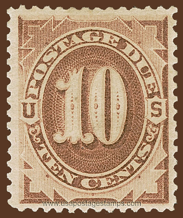 US 1879 Postage Due Stamp 10c. Scott. J5