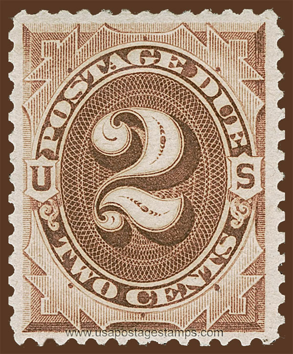 US 1879 Postage Due Stamp 2c. Scott. J9