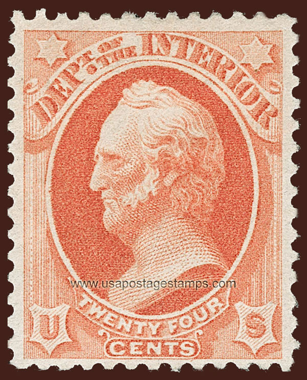 US 1879 Winfield Scott (1786-1866) 24c. Official Scott. O103