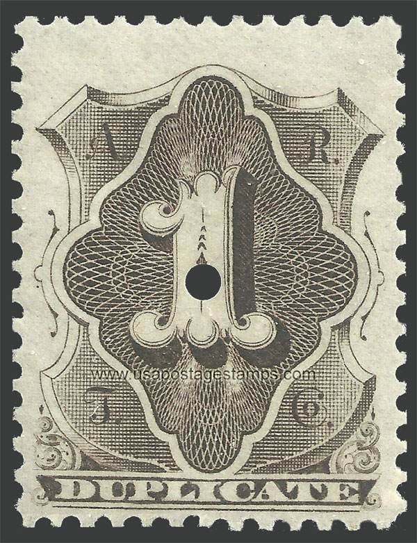 US 1881 American Rapid Telegraph Co. - Duplicate 1c. Scott. 1T13