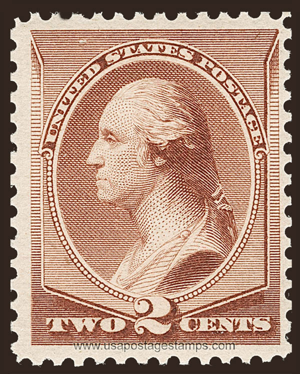 US 1883 George Washington (1732-1799) 2c. Scott. 211B