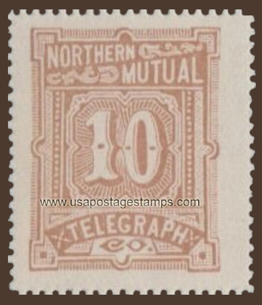 US 1887 Northern Mutual Telegraph Company 'Numeral' 10c. Barefoot NM2R1