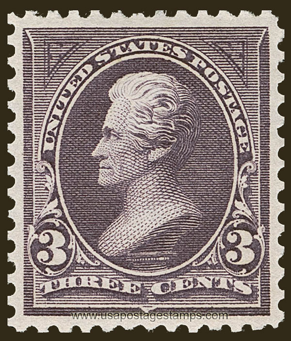 US 1895 Andrew Jackson (1767-1845) 3c. Scott. 268