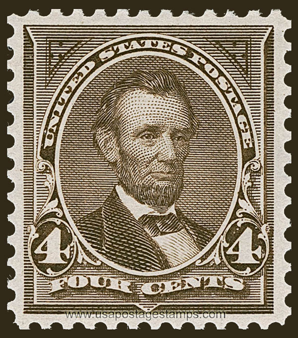 US 1895 Abraham Lincoln (1809-1865) 4c. Scott. 269