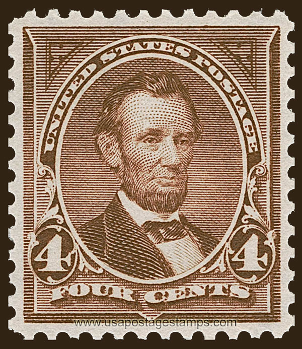 US 1898 Abraham Lincoln (1809-1865) 4c. Scott. 280