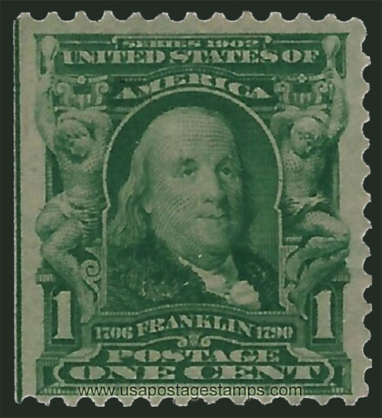 US 1903 Benjamin Franklin (1706-1790) 1c. Michel 138Do