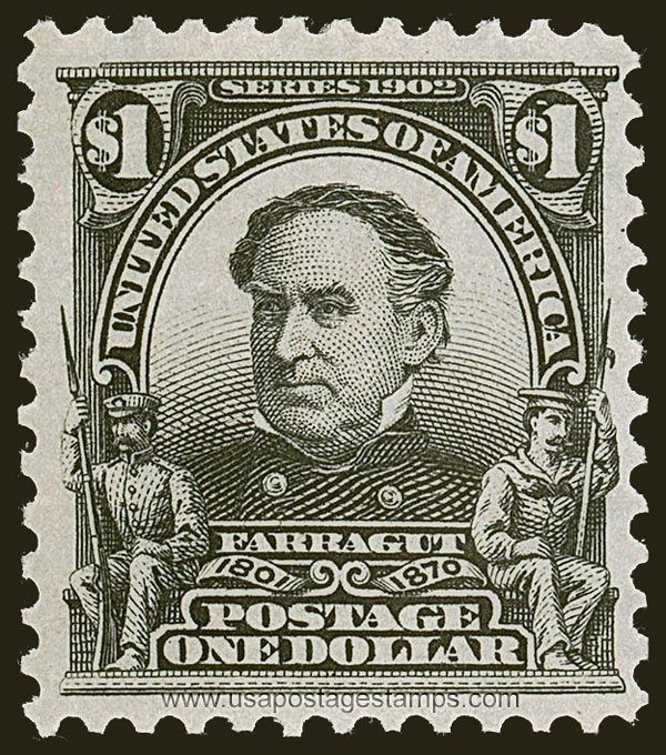 US 1903 Admiral David Farragut (1801-1870) $1 Scott. 311
