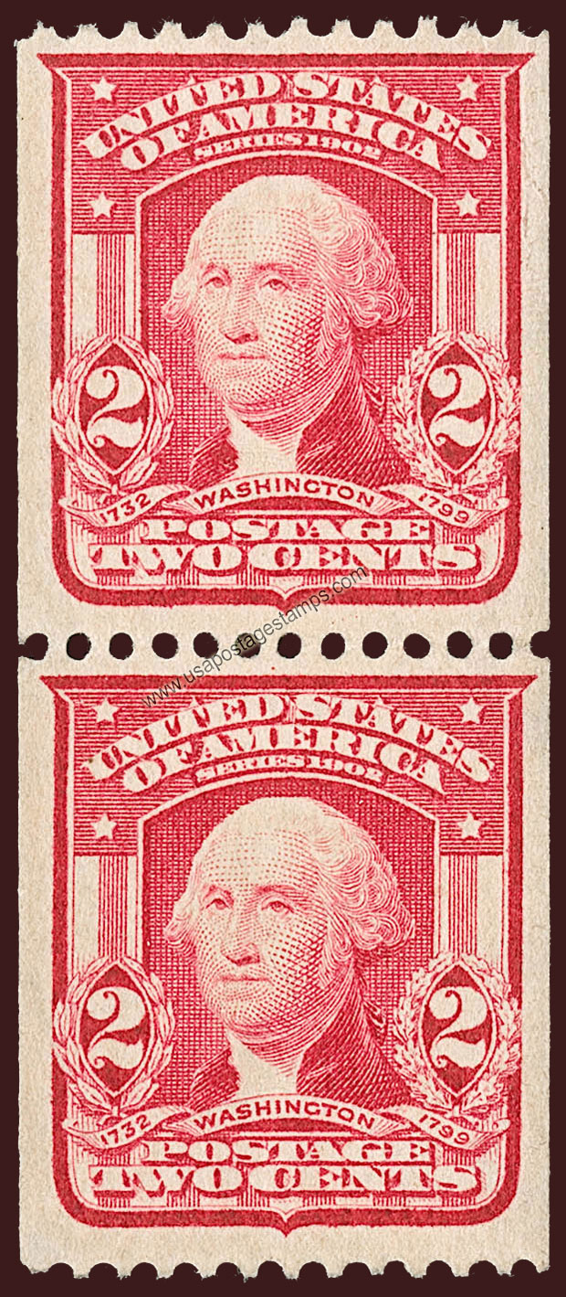 US 1908 George Washington (1732-1799) 2c. Scott. 321