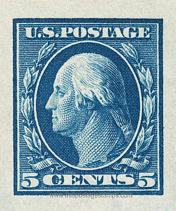 US 1909 George Washington (1732-1799) 5c. Imperf. Scott. 347