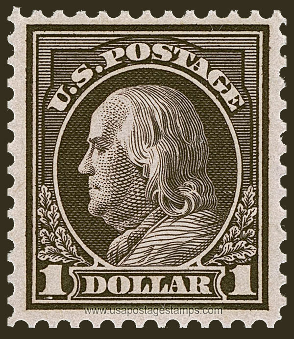 US 1912 Benjamin Franklin (1706-1790) $1 Scott. 423