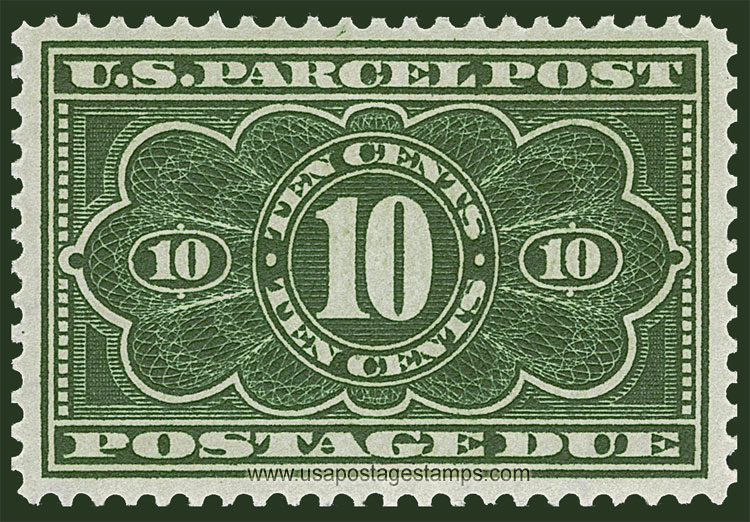 US 1912 Parcel Post Postage Due 10c. Scott. JQ4