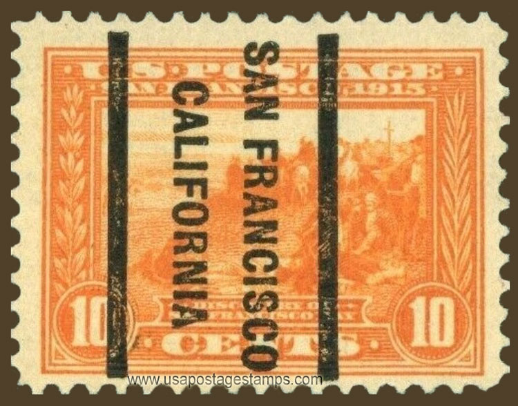 US 1913 Panama-Pacific Exposition 'San Francisco Bay' 10c. Michel PR206b