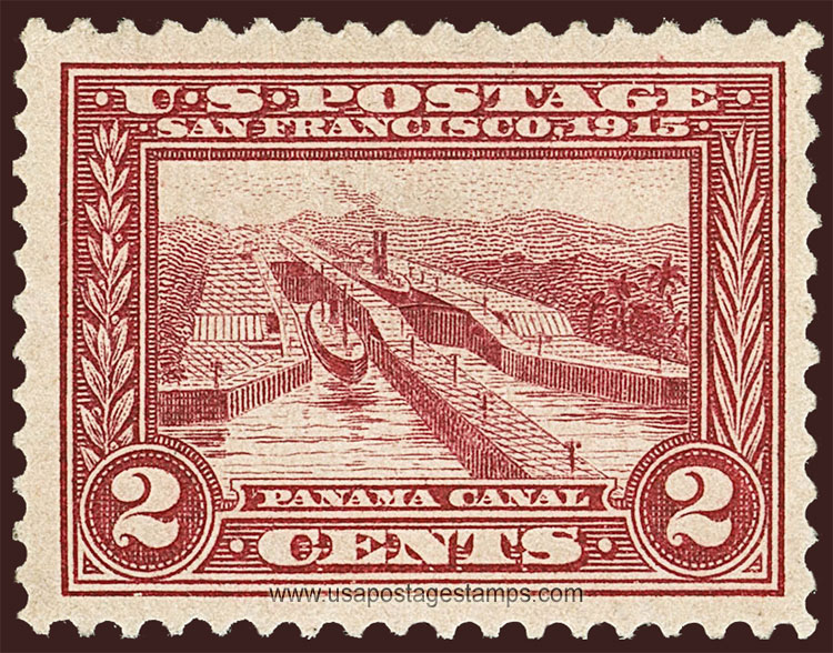 US 1913 Panama-Pacific Exposition 'Panama Canal' 2c. Scott. 398a