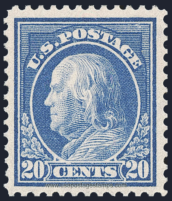US 1914 Benjamin Franklin (1706-1790) 20c. Scott. 419