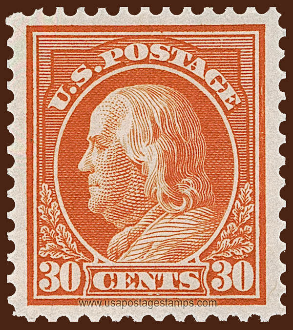 US 1914 Benjamin Franklin (1706-1790) 30c. Scott. 420
