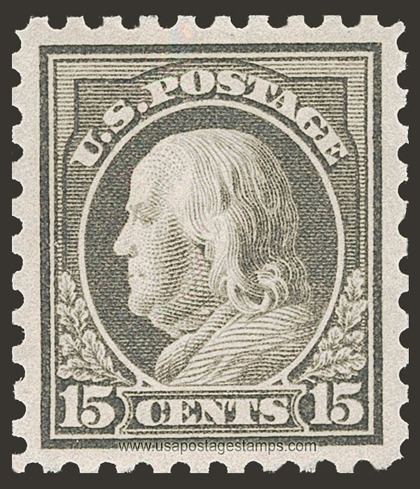 US 1914 Benjamin Franklin (1706-1790) 15c. Scott. 437