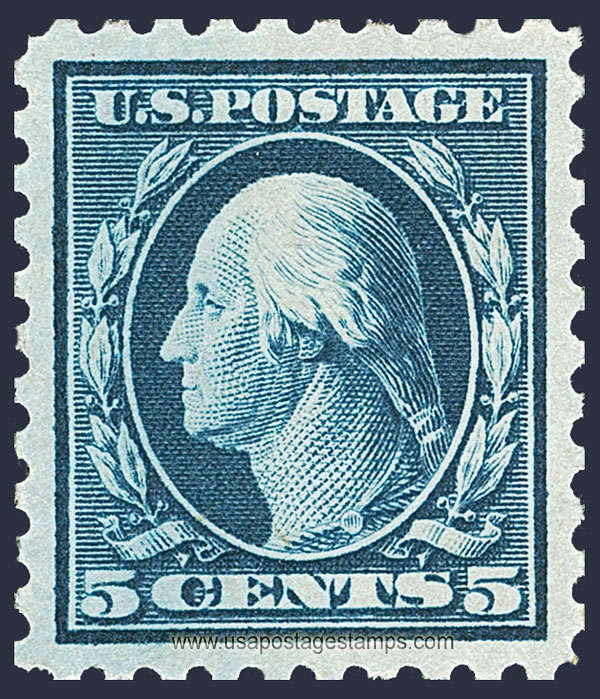 US 1916 George Washington (1732-1799) 5c. Scott. 466