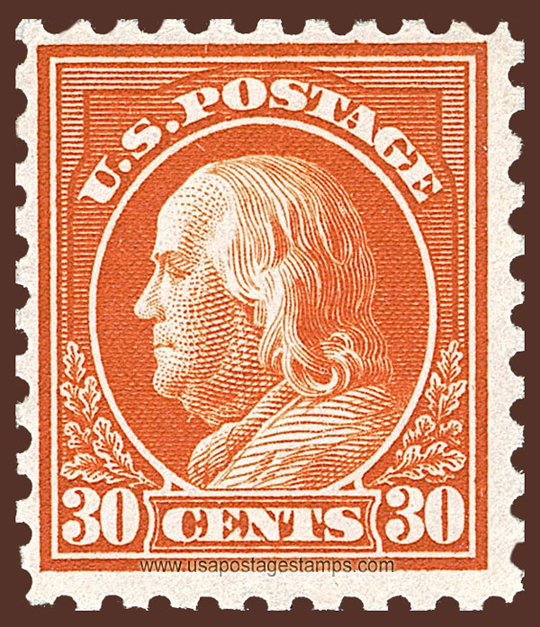 US 1916 Benjamin Franklin (1706-1790) 30c. Scott. 476A