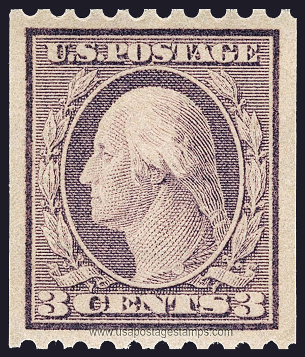 US 1917 George Washington (1732-1799) Coil 3c. Scott. 489