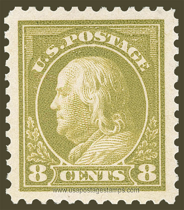 US 1917 Benjamin Franklin (1706-1790) 8c. Scott. 508