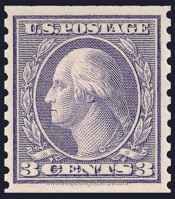 US 1918 George Washington (1732-1799) Coil 3c. Scott. 494