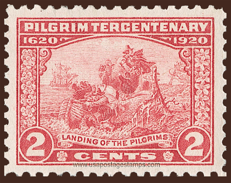 US 1920 Pilgrim Tercentenary 'Landing of the Pilgrims' 2c. Scott. 549