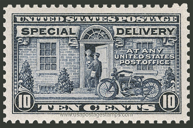 US 1922 Special Postal Delivery - Motorcycle 10c. Scott. E12a